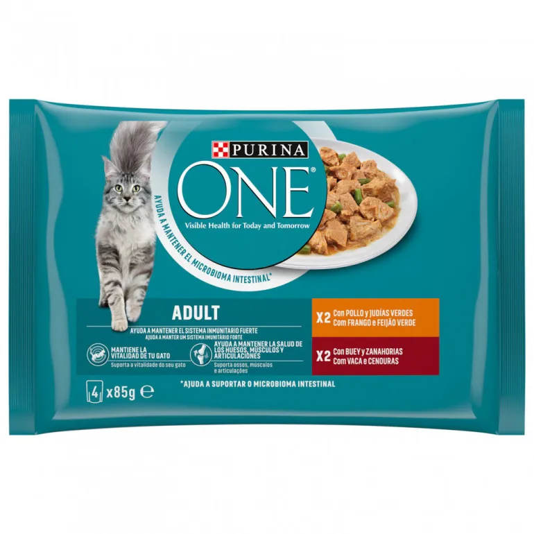 Comida Húmida para Gato Adulto Mix Frango e Vaca