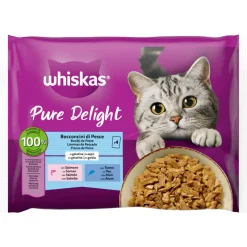 Comida Húmida para Gato Adulto Pure Delight Peixes em Gelatina