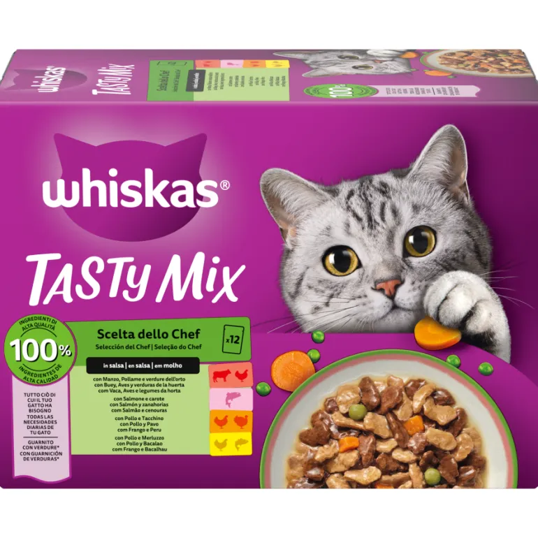 Comida Húmida para Gato Adulto Tasty Mix em Molho
