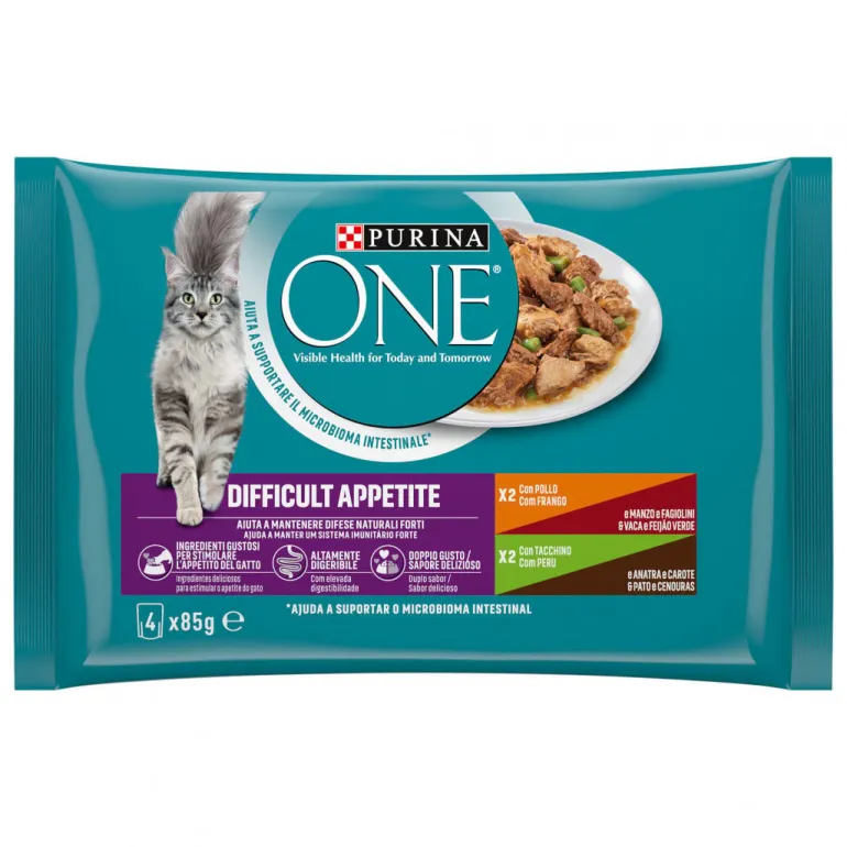 Comida Húmida para Gato Apetite Difícil com Frango e Salmão