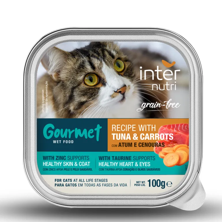 Comida Húmida para Gato com Atum e Cenoura