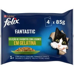 Comida Húmida para Gato Fantastic Legumes em Gelatina