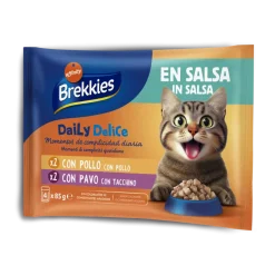 Comida Húmida para Gato Frango e Peru em Molho