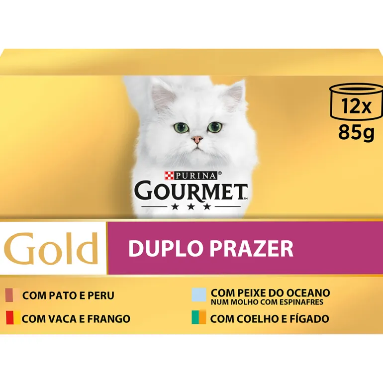 Comida Húmida para Gato Gold Duplo Prazer
