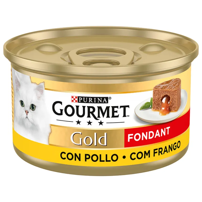 Comida Húmida para Gato Gold Fondant com Frango