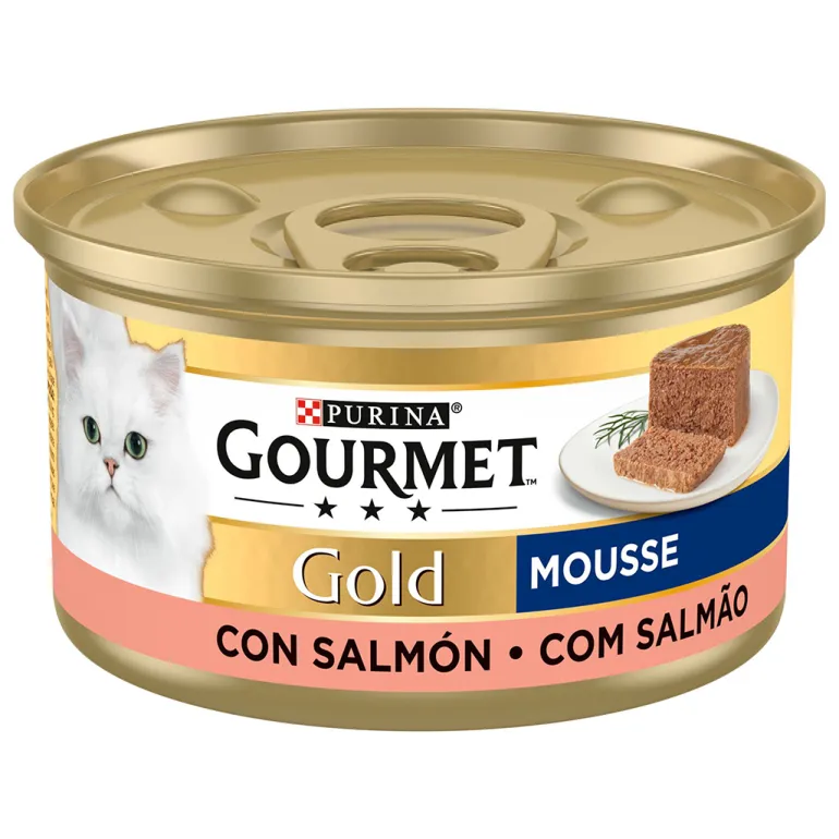 Comida Húmida para Gato Gold Mousse com Salmão