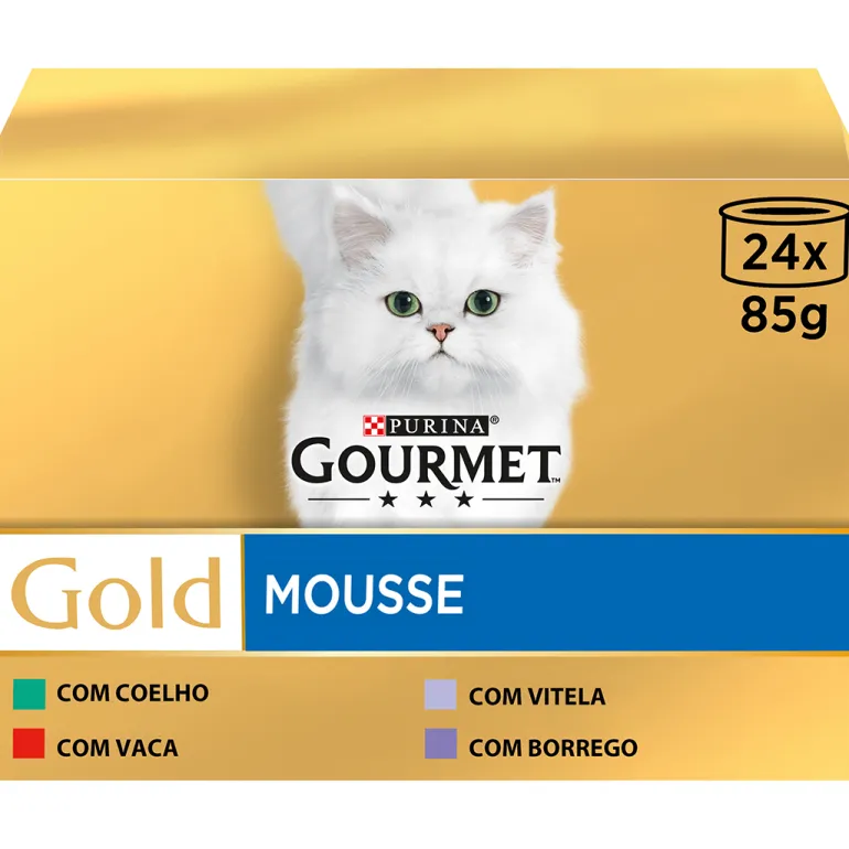 Comida Húmida para Gato Gold Mousse com Carnes