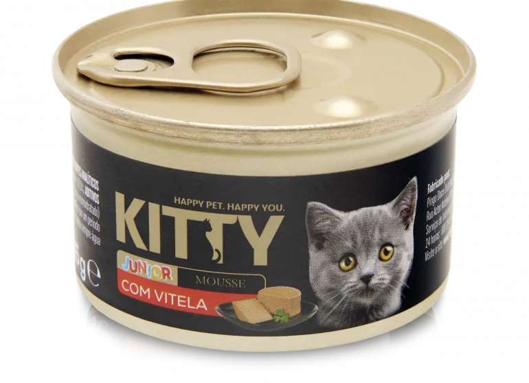 Comida Húmida para Gato Júnior Mousse com Vitela