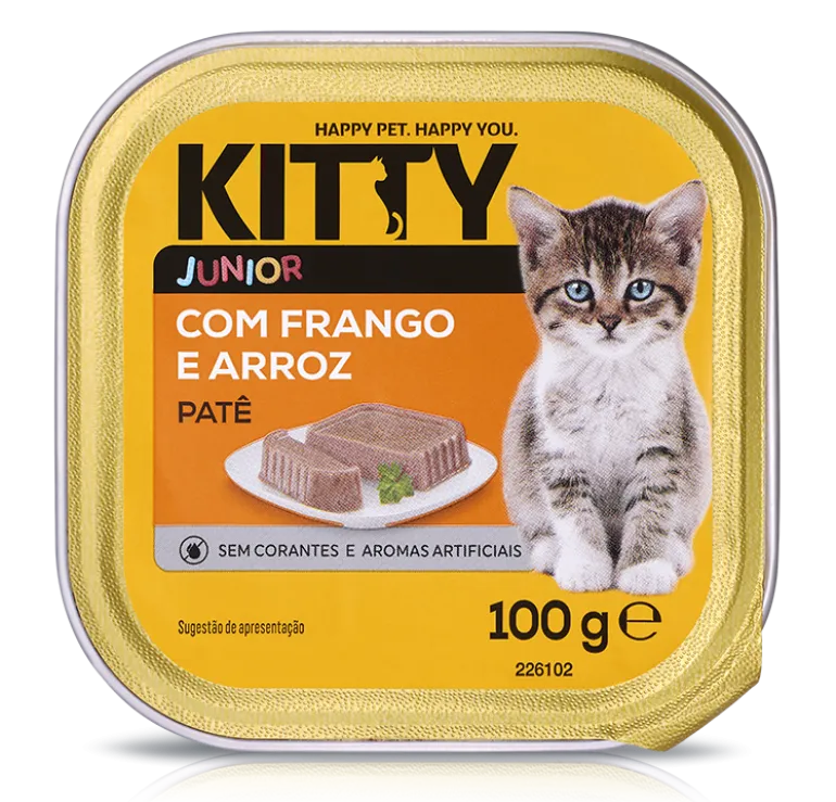 Comida Húmida para Gato Júnior Patê com Frango