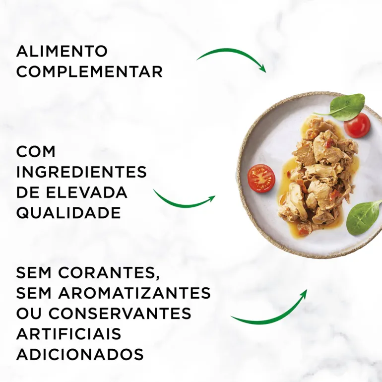 Comida Húmida para Gato Nature's Creations com Frango e Peru