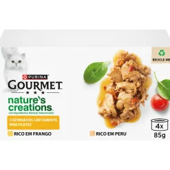 Comida Húmida para Gato Nature's Creations com Frango e Peru