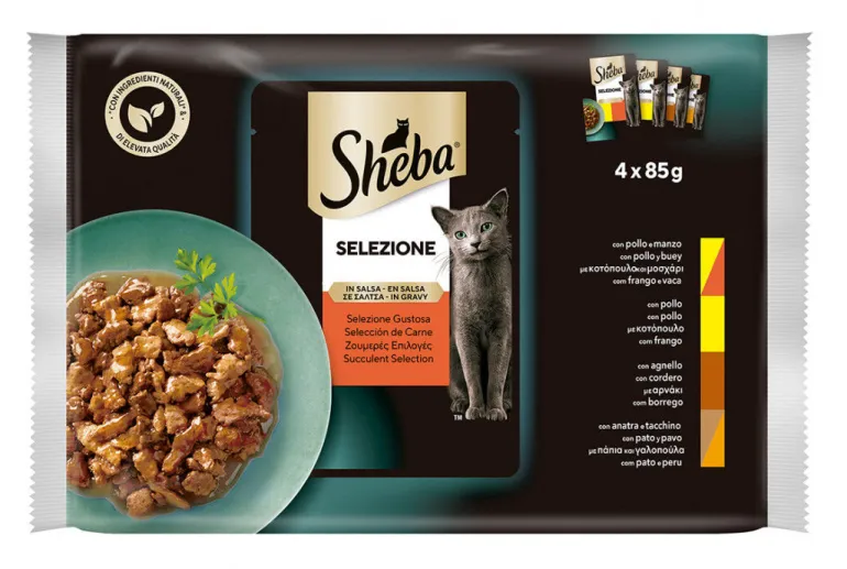 Comida Húmida para Gato Seleção de Carnes em Molho