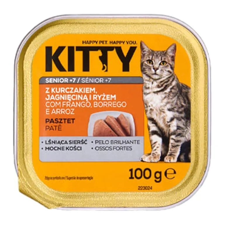 Comida Húmida para Gato Sénior Patê com Frango e Borrego
