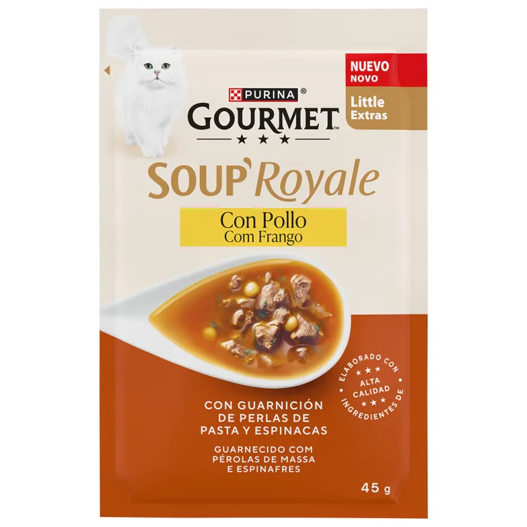 Comida Húmida para Gato Soup Royal Frango
