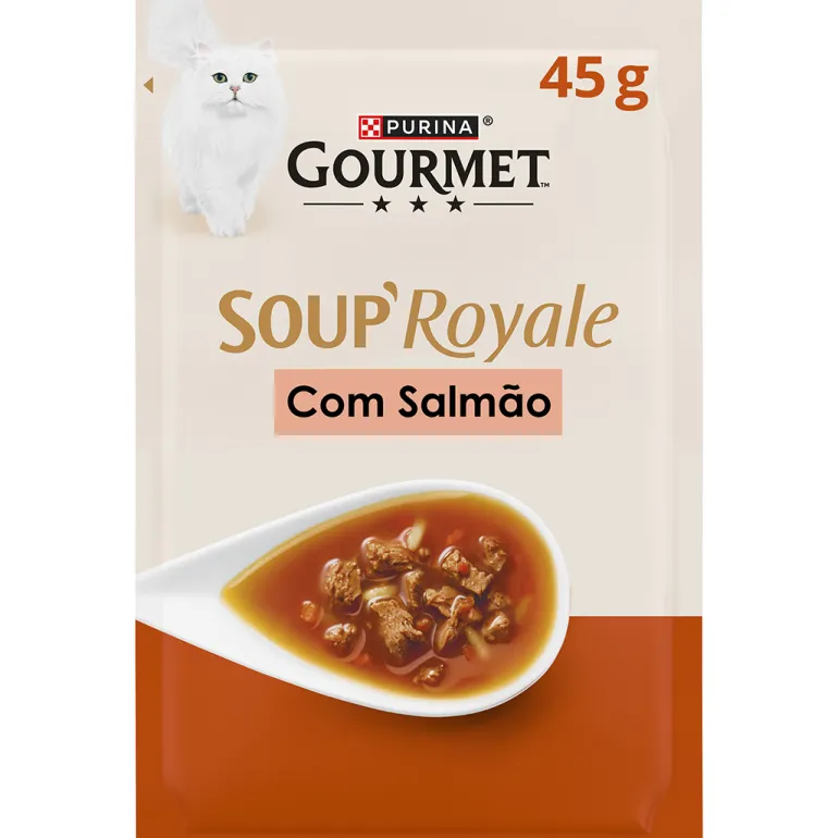 Comida Húmida para Gato Soup Royal Salmão