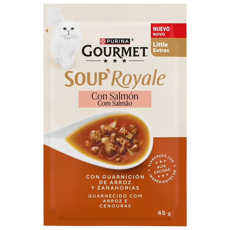 Comida Húmida para Gato Soup Royal Salmão