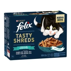 Comida Húmida para Gato Tasty Shreds Seleção Peixes