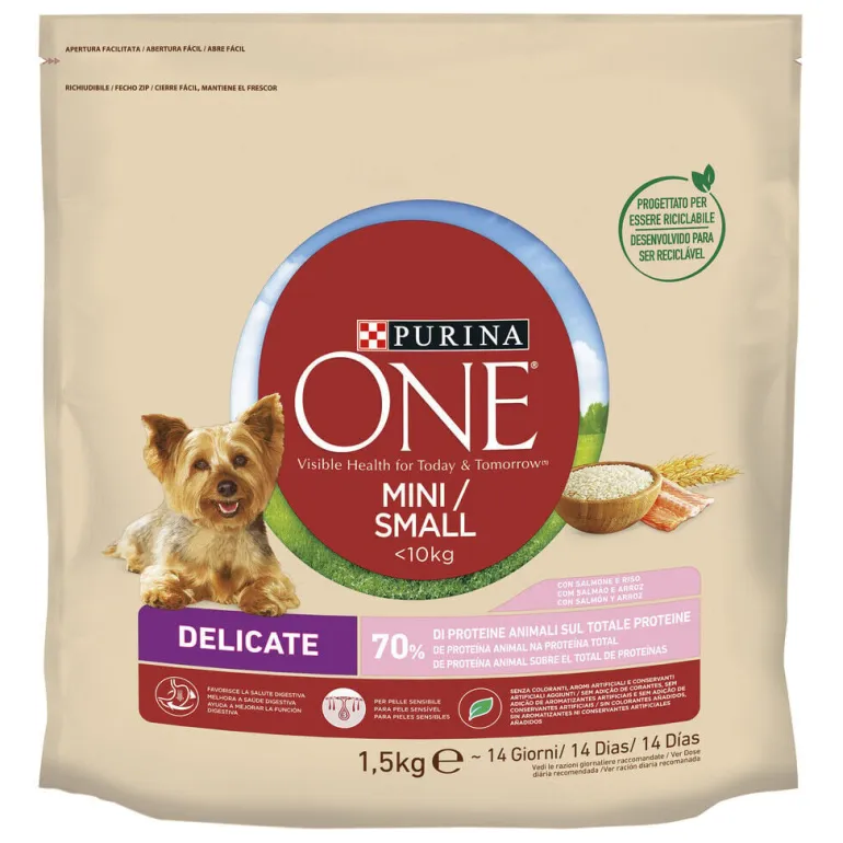 Comida Seca para Cão Adulto <10kg Delicate com Salmão