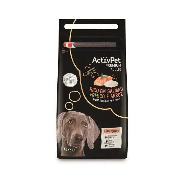 Comida Seca para Cão Adulto Premium Salmão e Arroz