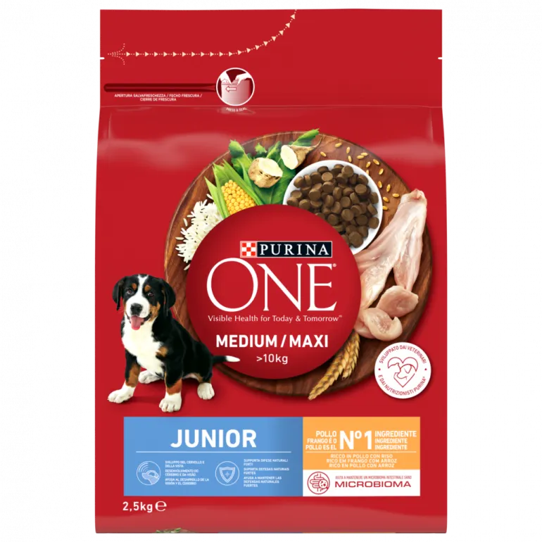 Comida Seca para Cão Júnior +10kg com Frango