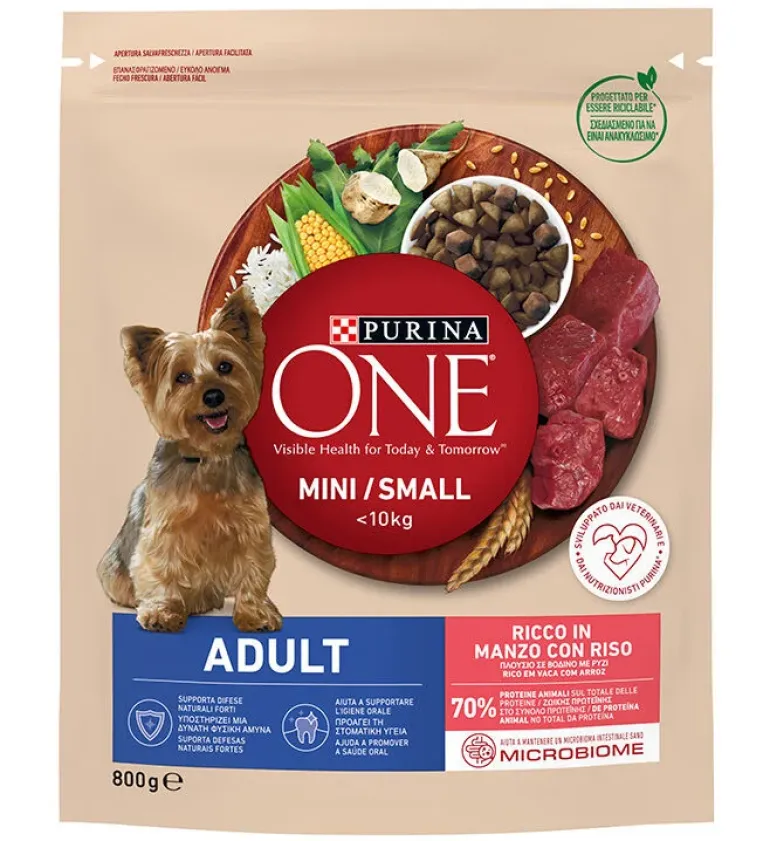 Comida Seca para Cão Mini Adulto com Vaca
