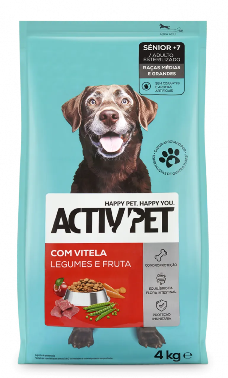 Comida Seca para Cão Sénior +7 com Vitela