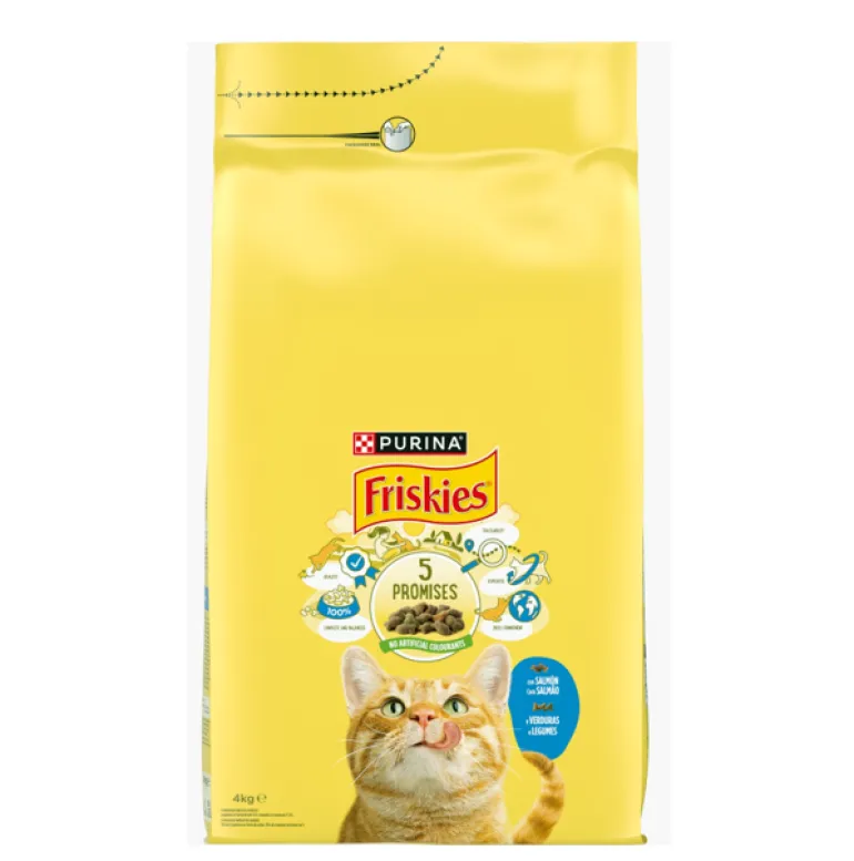 Comida Seca para Gato Adulto com Salmão