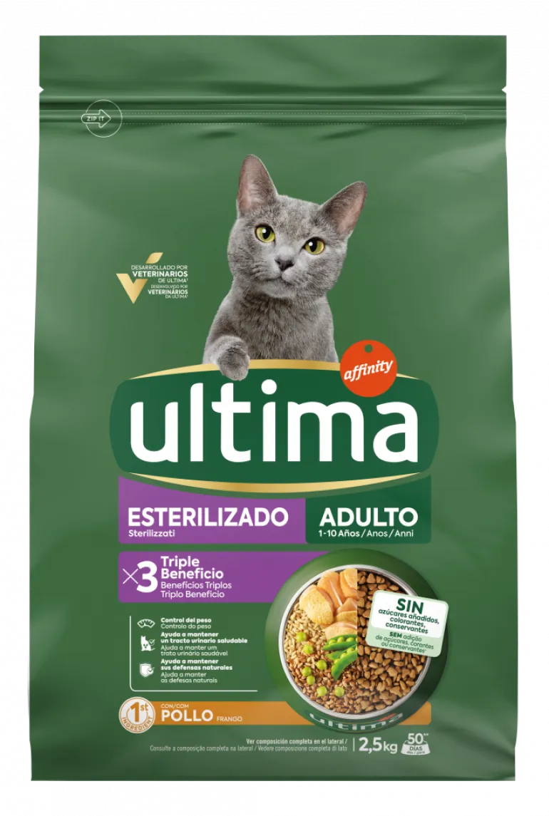 Comida Seca para Gato Adulto Esterilizado com Frango