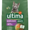 Comida Seca para Gato Adulto Esterilizado com Salmão