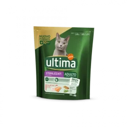 Comida Seca para Gato Adulto Esterilizado com Salmão