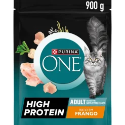 Comida Seca para Gato Adulto Esterilizado High Protein Frango