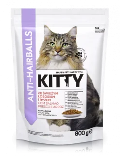Comida Seca para Gato Anti-Bolas de Pêlo com Salmão
