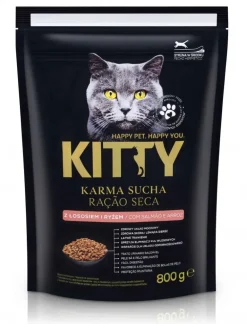 Comida Seca para Gato com Salmão e Arroz