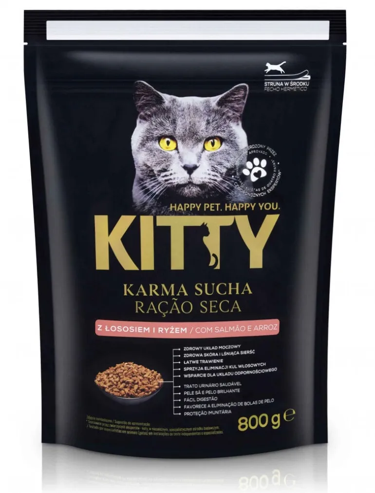Comida Seca para Gato com Salmão e Arroz