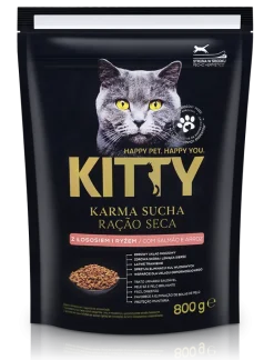 Comida Seca para Gato com Salmão e Arroz