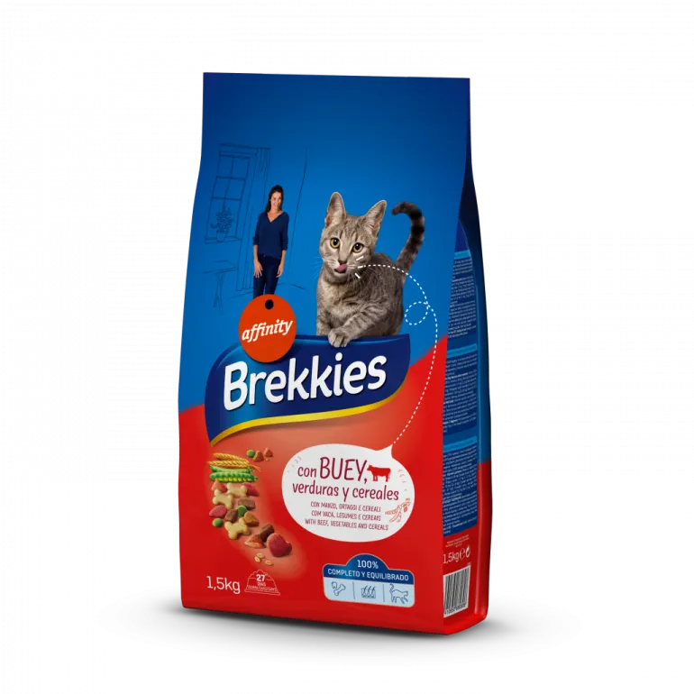 Comida Seca para Gato com Vaca