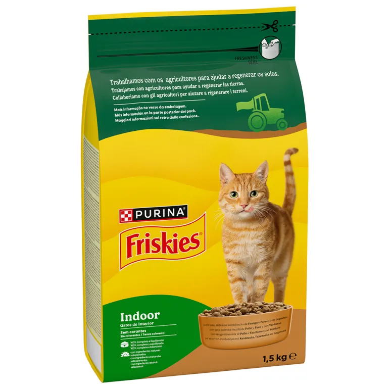 Comida Seca para Gato de Interior com Frango e Peru