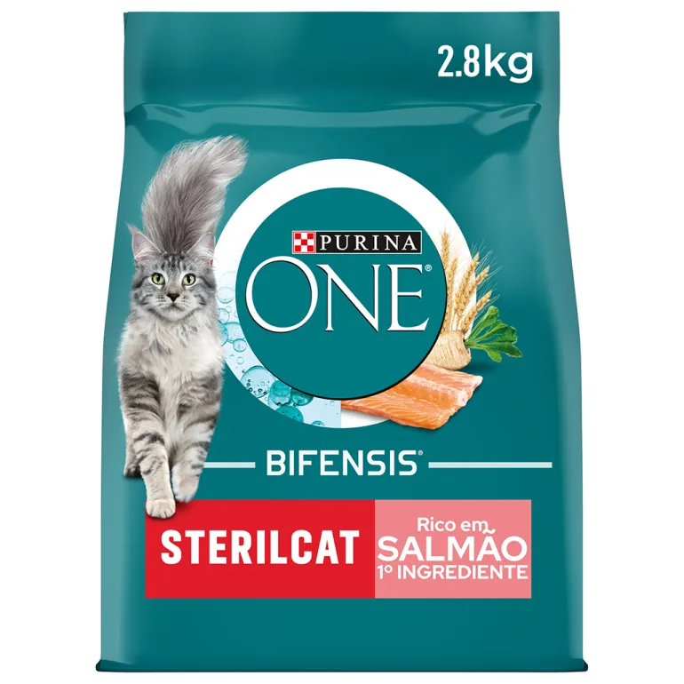 Comida Seca para Gato Esterilizado com Salmão