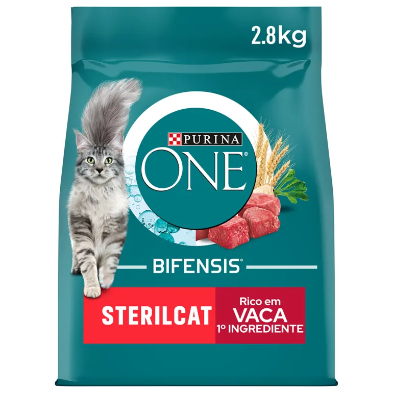 Comida Seca para Gato Esterilizado com Vaca