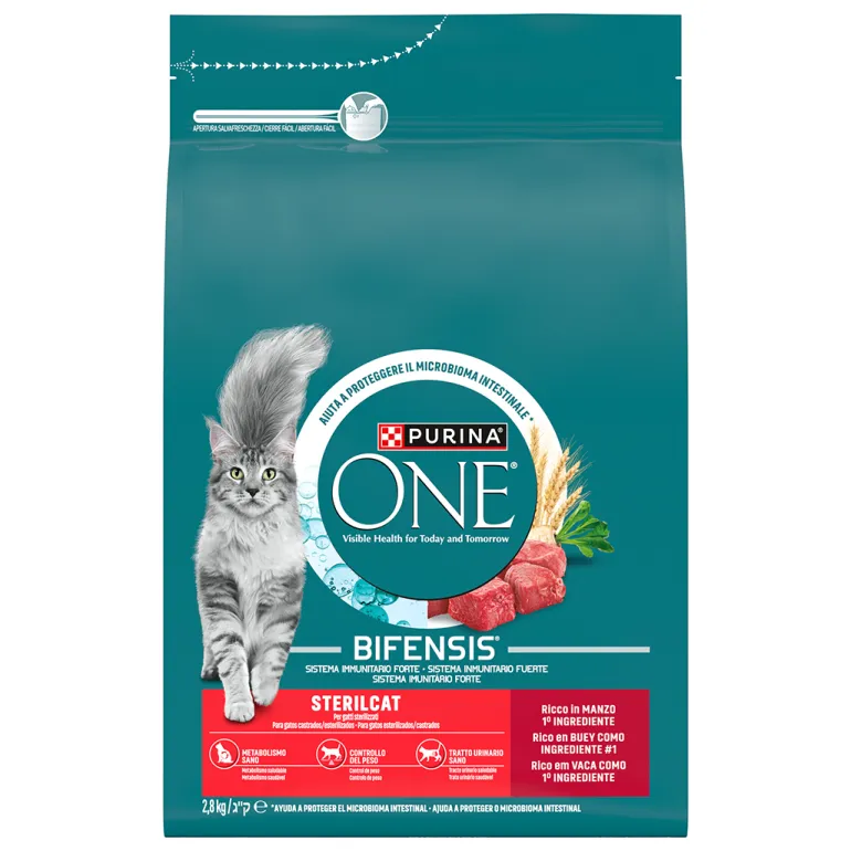 Comida Seca para Gato Esterilizado com Vaca