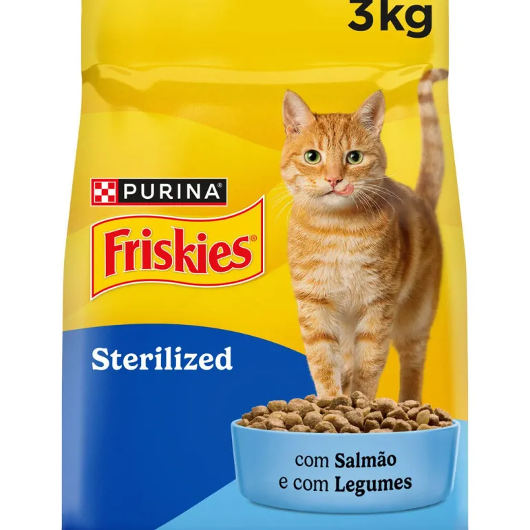 Comida Seca para Gato Esterilizado com Salmão