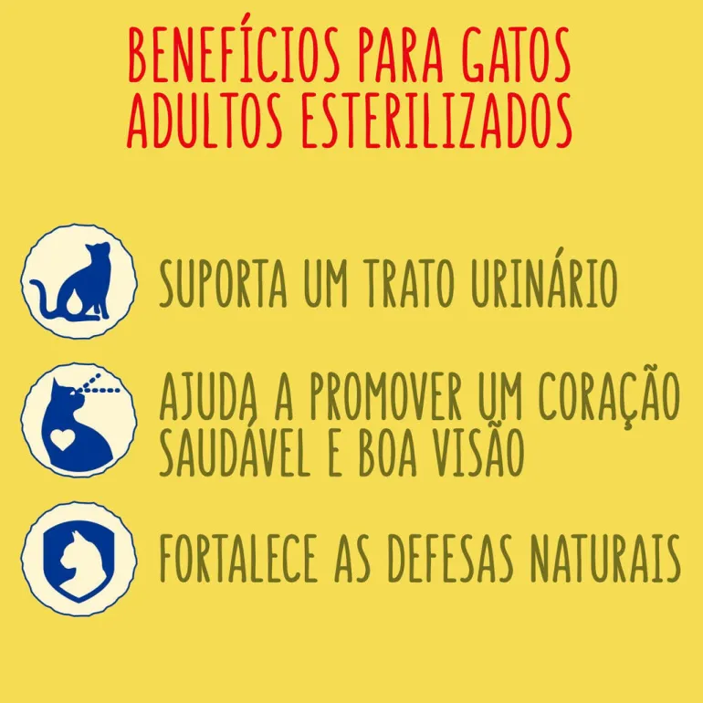 Comida Seca para Gato Esterilizado com Salmão