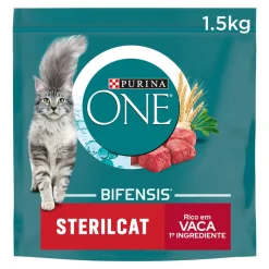 Comida Seca para Gato Esterilizado com Vaca