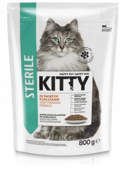 Comida Seca para Gato Esterilizado com Frango