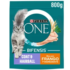 Comida Seca para Gato Esterilizado Bolas de Pêlo com Frango