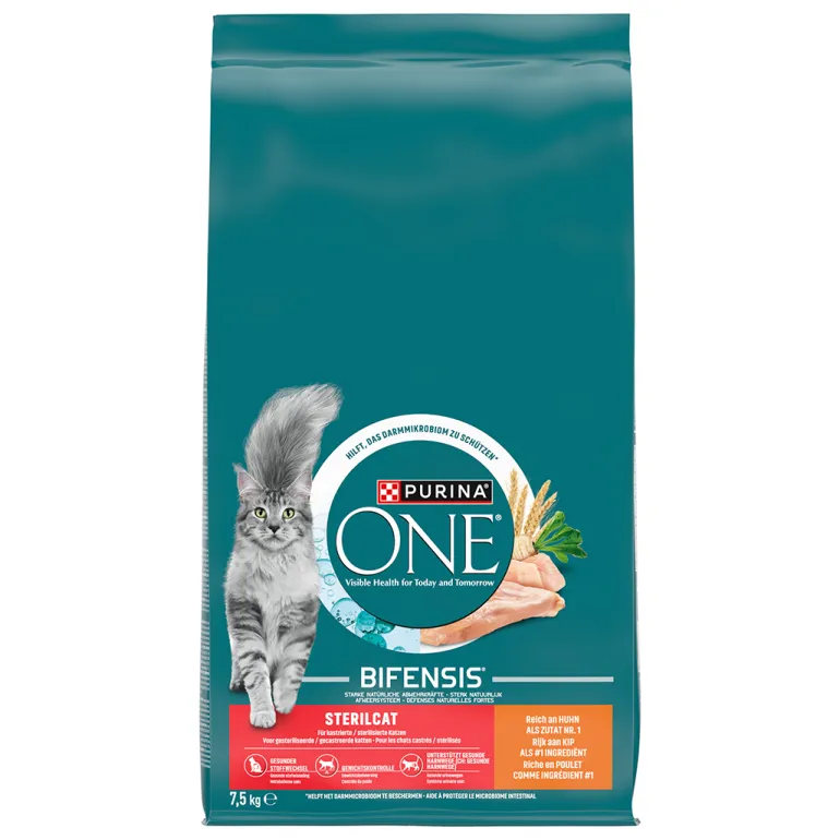 Comida Seca para Gato Esterilizado com Frango