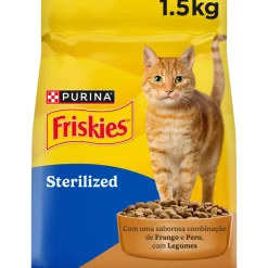 Comida Seca para Gato Esterilizado com Frango e Peru
