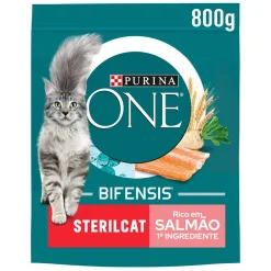 Comida Seca para Gato Esterilizado Com Salmão