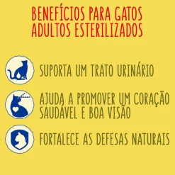Comida Seca para Gato Esterilizado com Salmão e Legumes