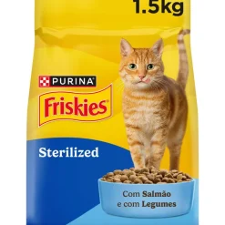 Comida Seca para Gato Esterilizado com Salmão e Legumes